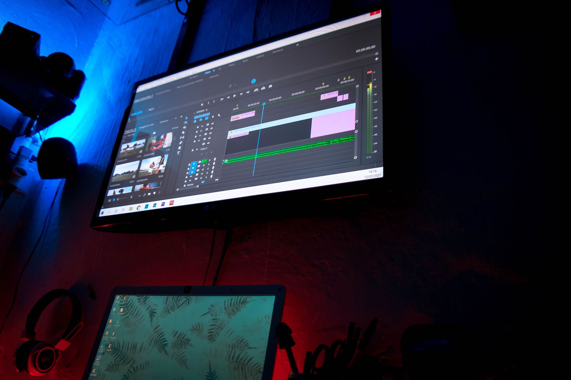 Video editing color panel