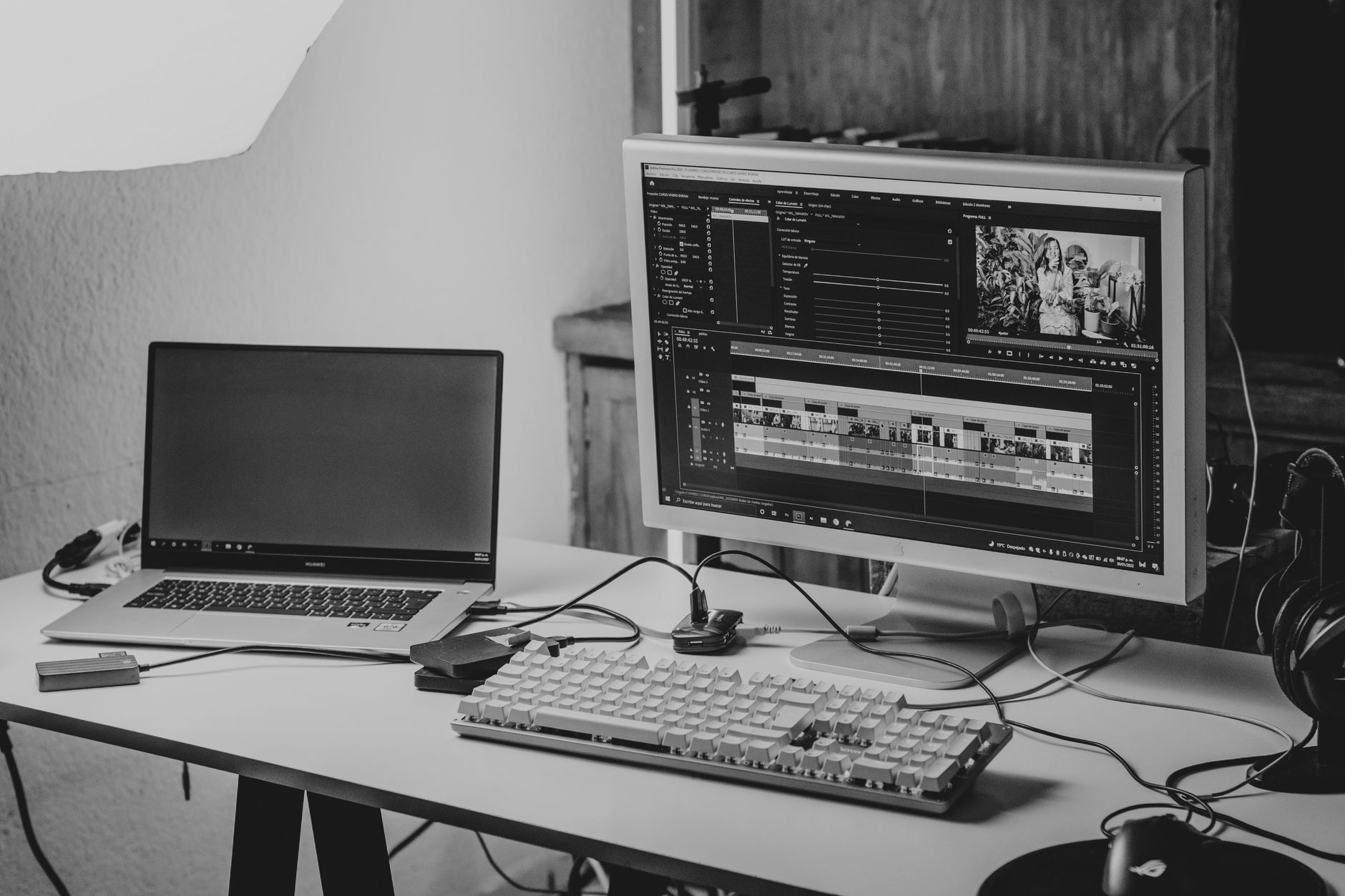 Video editing keyboard