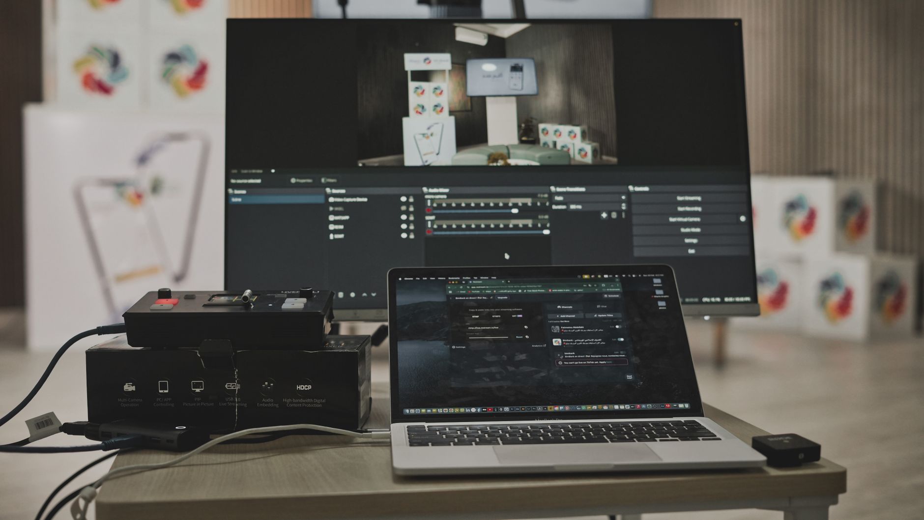 Video editing workflow screen