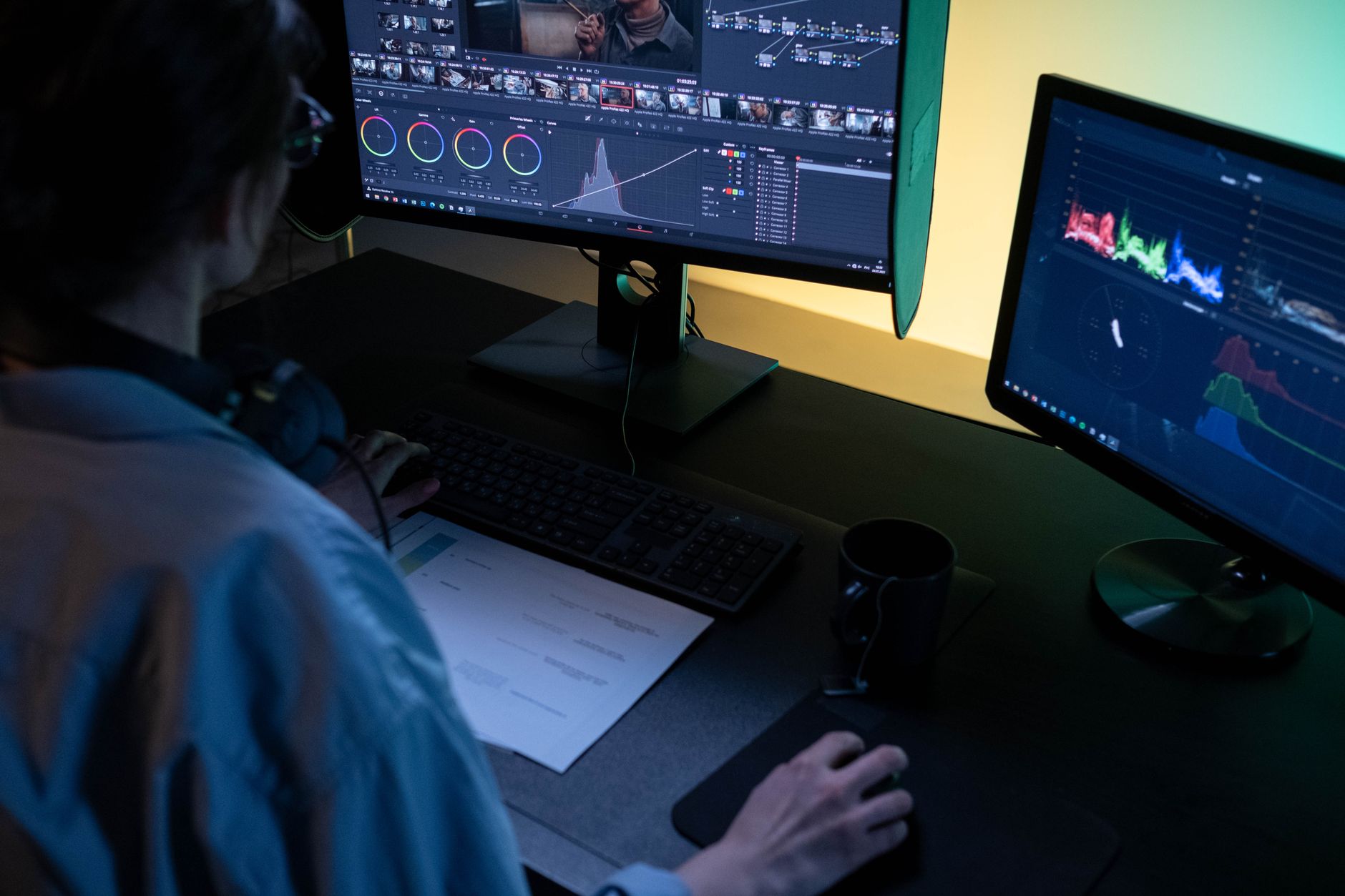Video post production layers