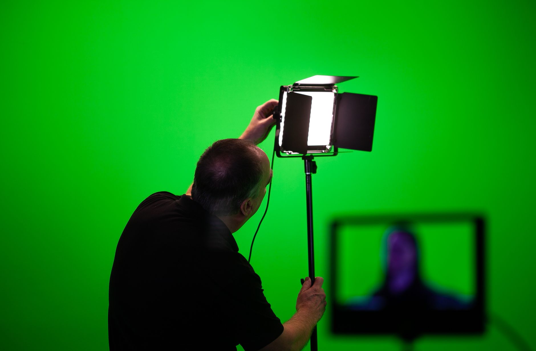 Video production green screen
