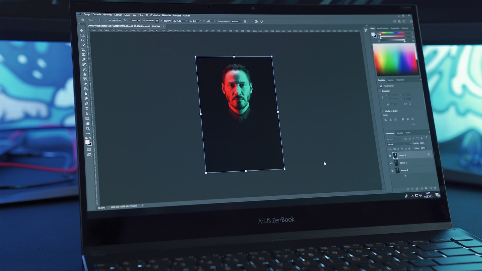 Visual effects compositing