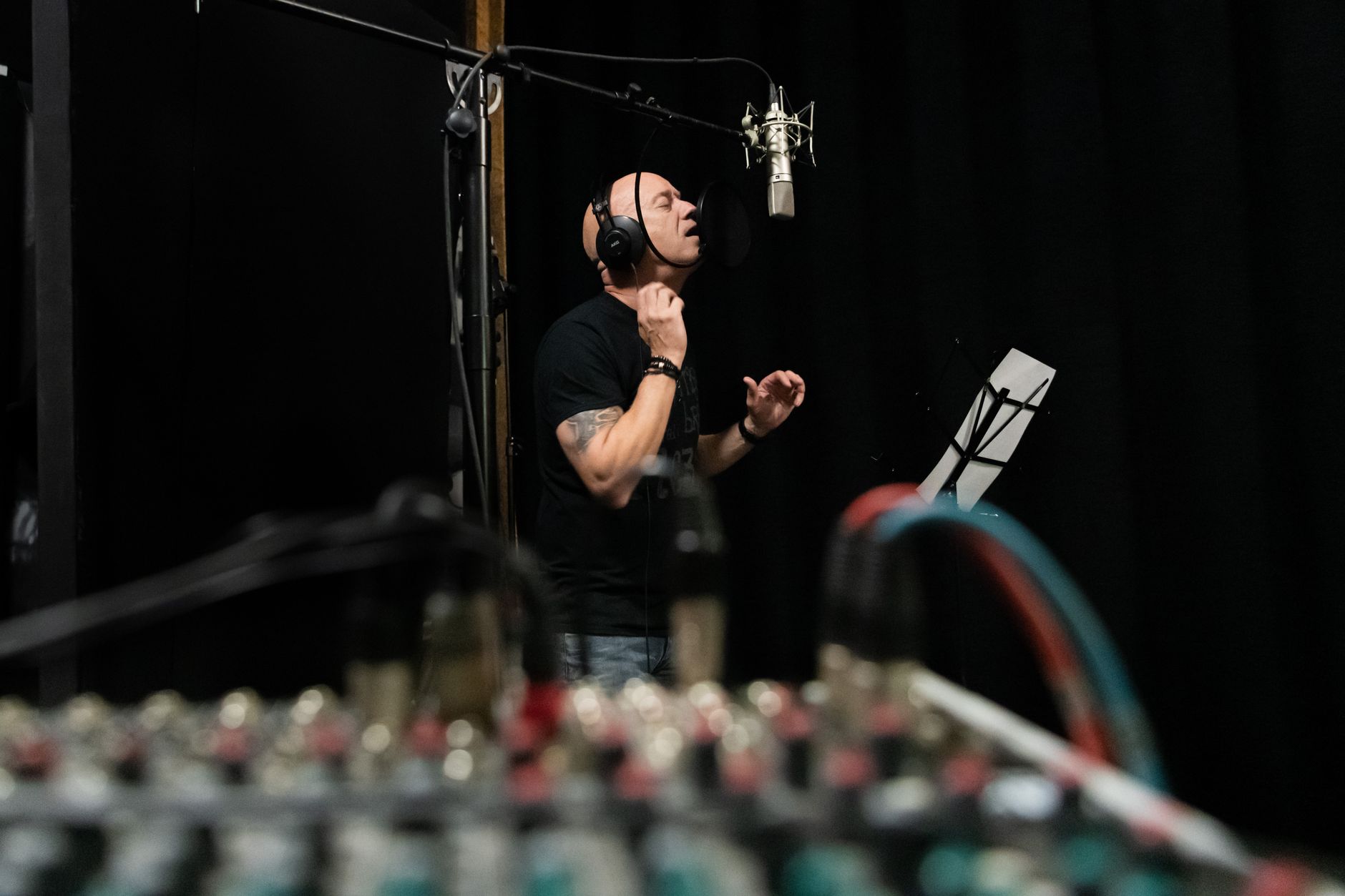 Voice artist recording