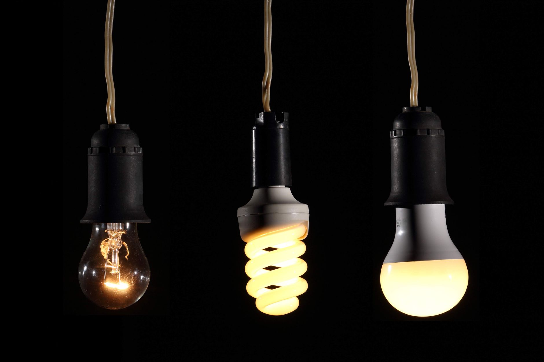 Warm cool lighting comparison