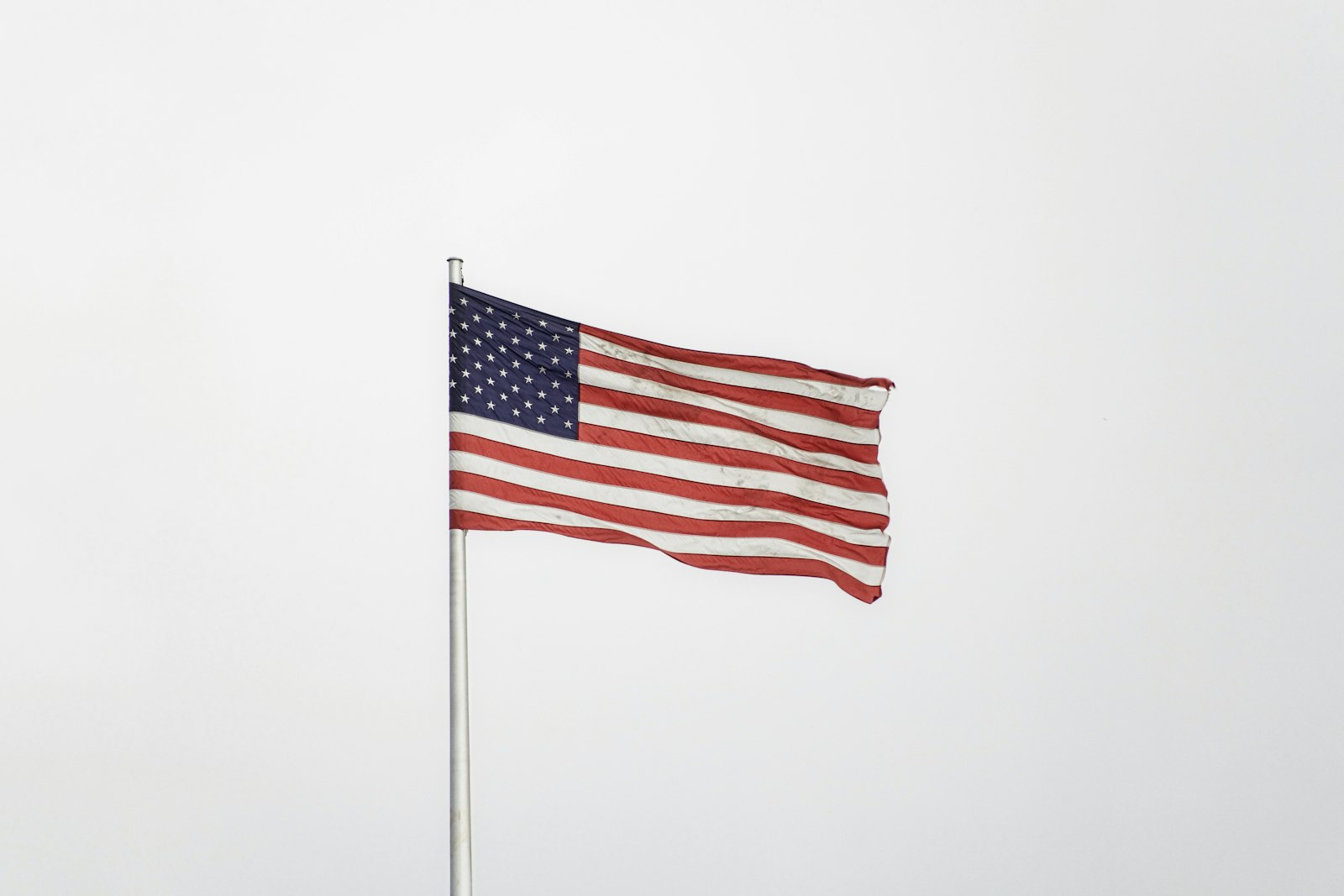 Waving flag wind motion