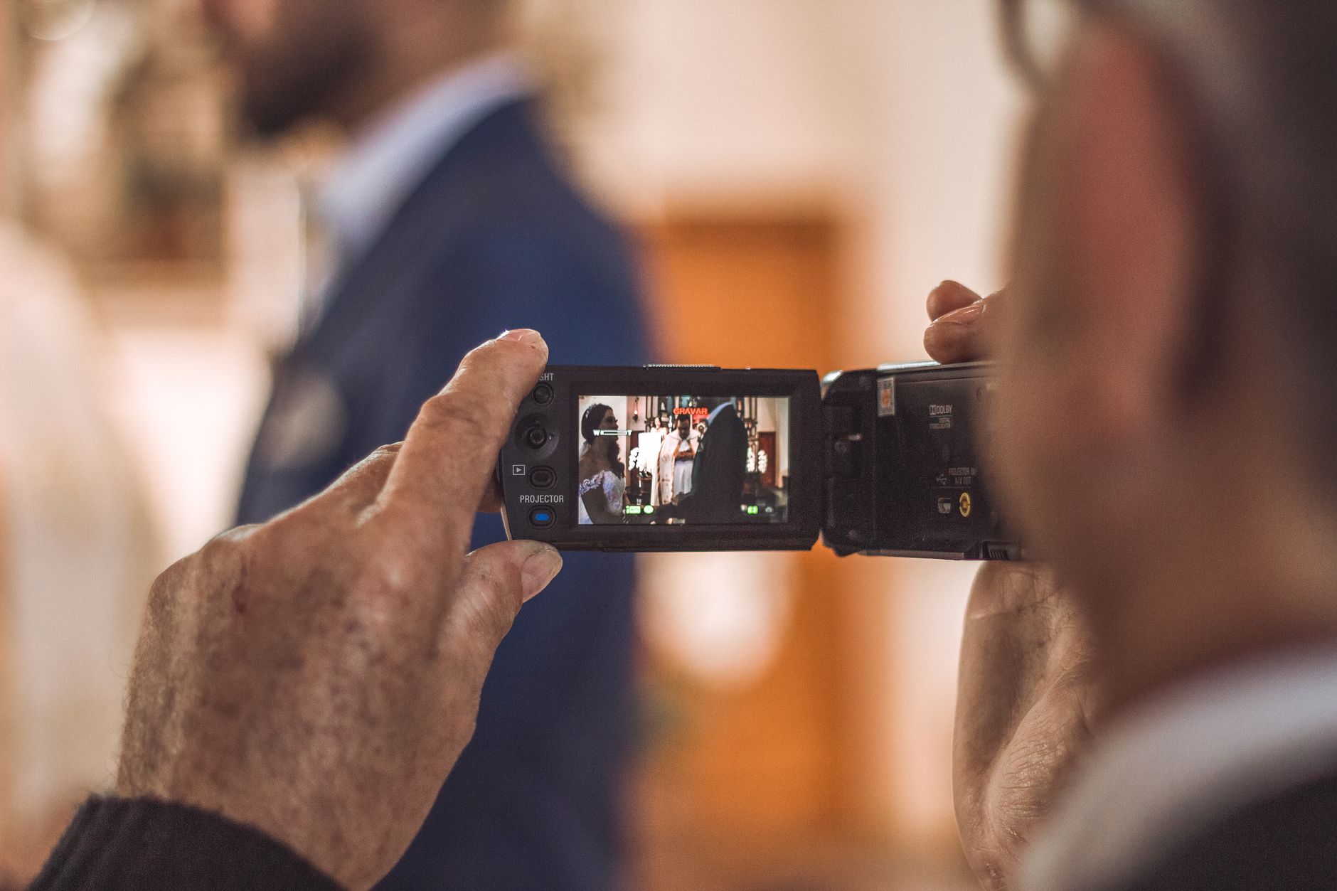 Wedding ceremony filming cinematic