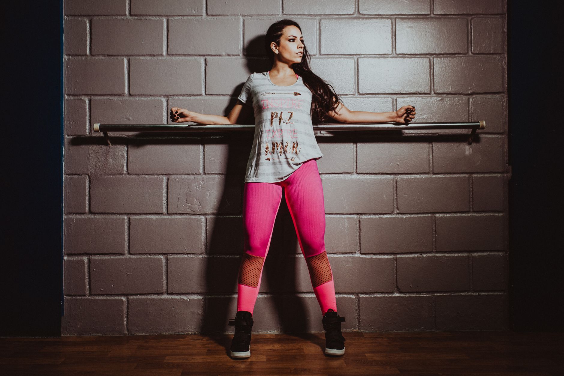 Workout fitness studio bright