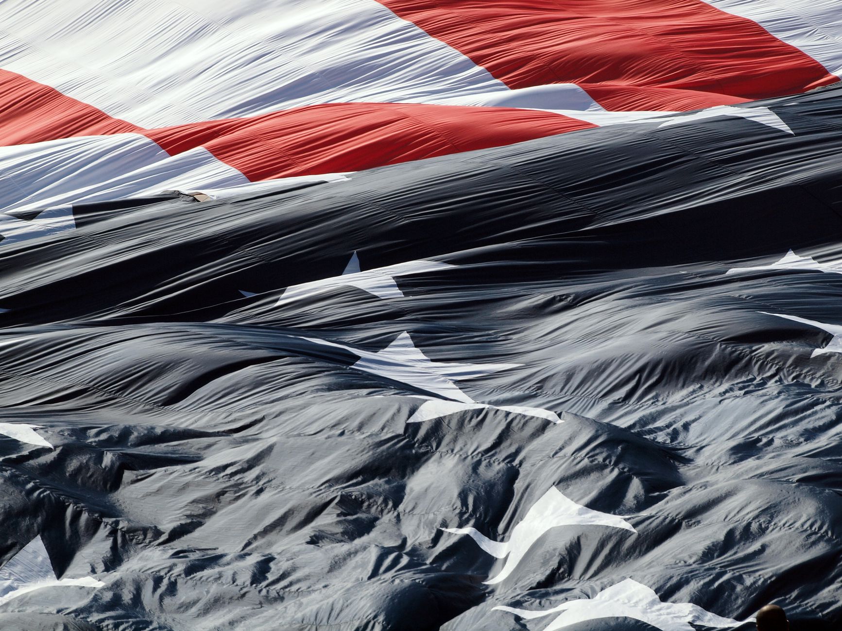 Wrinkled flag texture